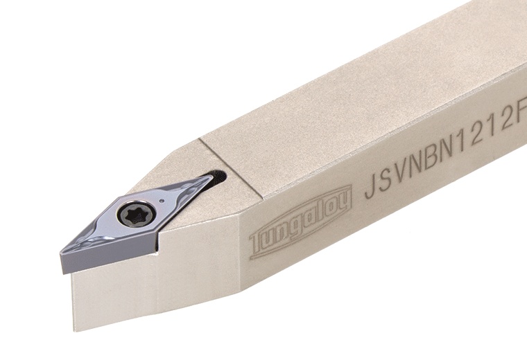Picture of Tungaloy JSVNBN1010X11 Swiss Stick Tool 35.0° Insert Posi,V style, 72.5deg Approach , Steel Square 0.393 Shank