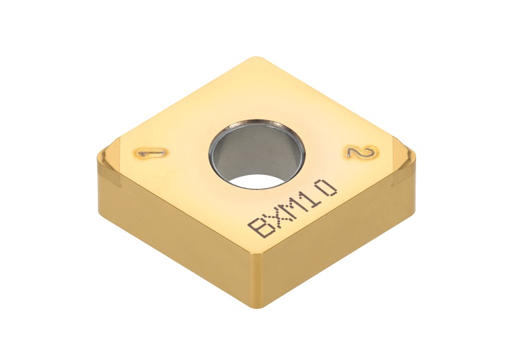 Picture of 2QP-CNGM431 HP BXM10 Tungaloy 2QP-CNGM120404 HP BXM10 80.0° Negative CBN 0.0160 0.41mm Radius Finishing, Medium