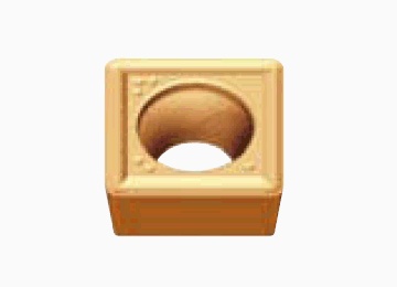 Picture of SCMT432 CM T515 Tungaloy SCMT120408 CM T515 Square Positive Carbide 0.0310 0.79mm Radius Roughing, Semi Finishing