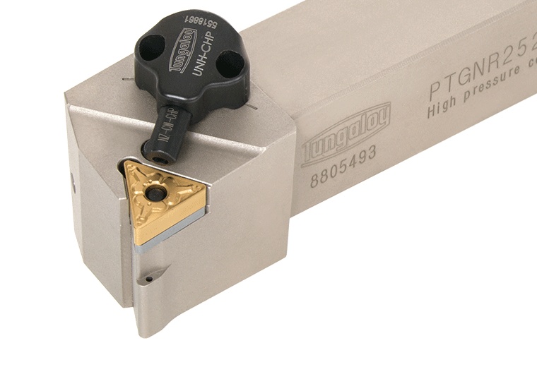 Picture of Tungaloy PTGNL2525M16-CHP Stick Tool Triangle Insert Neg,G style, 91deg Approach , Steel Square 0.984 Shank