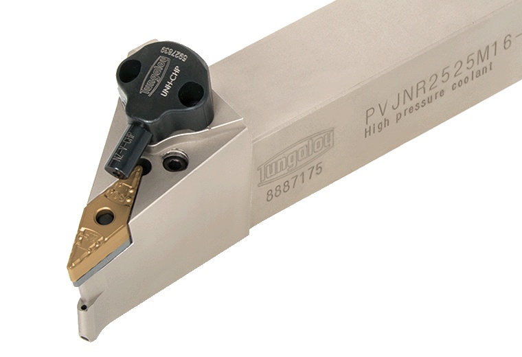 Picture of Tungaloy PVJNR2020K16-CHP Stick Tool 35.0° Insert Neg,J style, 93deg Approach , Steel Square 0.787 Shank