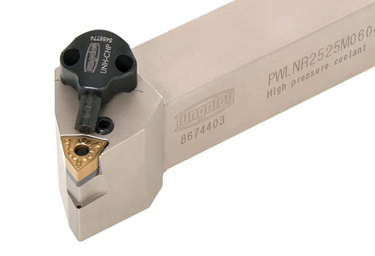 Picture of Tungaloy PWLNR1233-CHP Stick Tool Trigon Insert EcoTurn ToolHolders , Neg,L style, 95deg Approach , Steel Square 0.750 Shank