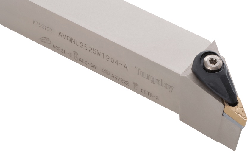 Picture of Tungaloy AVJNR162.33-A Stick Tool 35.0° Insert EcoTurn ToolHolders , Neg,J style, 93deg Approach , Steel Square 1.000 Shank