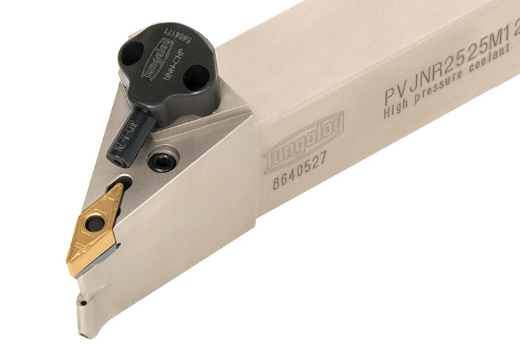 Picture of Tungaloy PVJNL162.33-CHP Stick Tool 35.0° Insert EcoTurn ToolHolders , Neg,J style, 93deg Approach , Steel Square 1.000 Shank