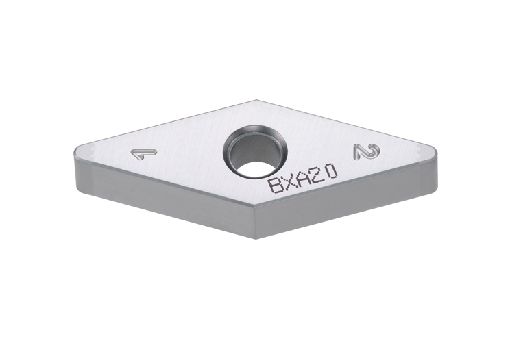 Picture of 4QS-VNGA332-H BXA20 Tungaloy 4QS-VNGA160408 H BXA20 35.0° Negative CBN 0.0310 0.79mm Radius Roughing, Semi Finishing