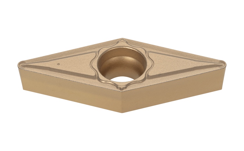 Picture of VCMT331 TM T9215 Tungaloy VCMT160404 TM T9215 35.0° Positive Carbide 0.0160 0.41mm Radius Finishing