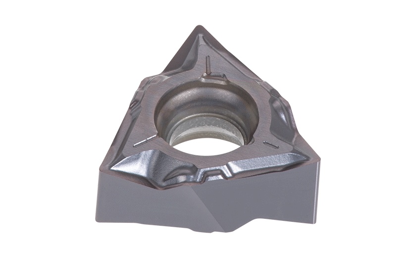 Picture of WXGU221 MFR JS SH725 Tungaloy WXGU040304 MFR JS SH725 Trigon Negative Carbide 0.0160 0.41mm Radius Finishing