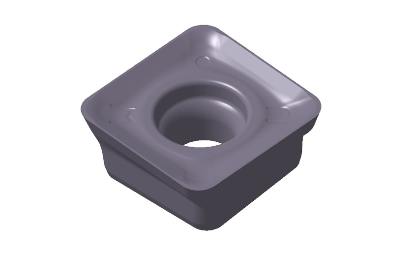 Picture of Tungaloy SW1 5 MT06UER-mm AH3135 Milling Insert Square AlTiN Carbide 0.078 Corner Radius