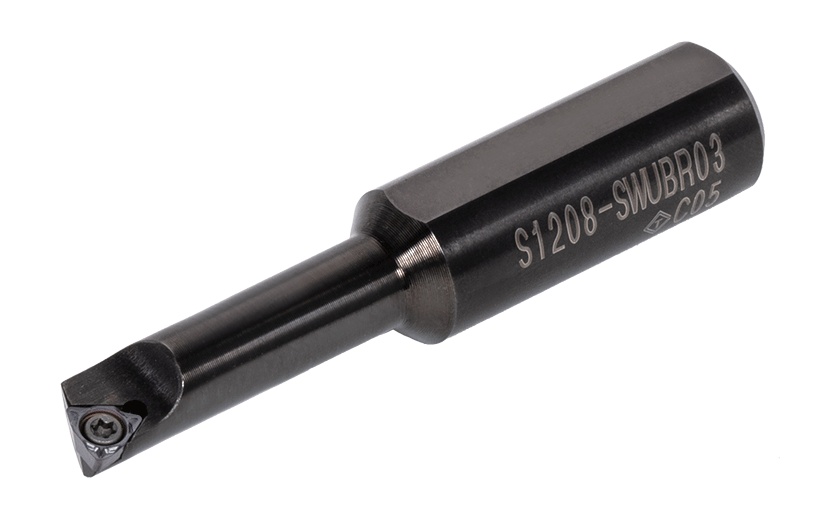Picture of Tungaloy C1008-SWUBR03 Boring Bar Trigon Insert Top Borer Tools , Steel Round 0.393 Shank
