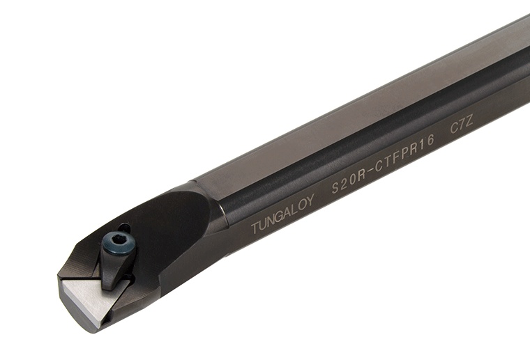 Picture of Tungaloy C12Q-CTFPL11 Boring Bar Triangle Insert Posi,F style, 91deg Approach , Steel Round 0.472 Shank