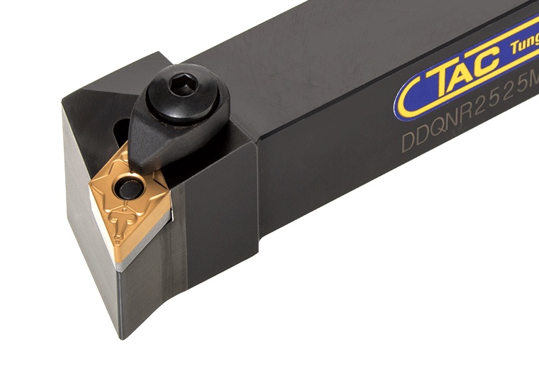 Picture of Tungaloy DDQNL2525M15 Stick Tool 55.0° Insert Neg,Q/H style, 45deg Approach , Steel Square 0.984 Shank