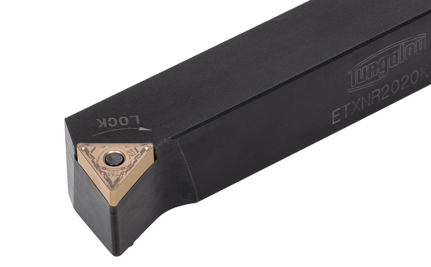 Picture of Tungaloy ETXNR2020K33 Stick Tool Triangle Insert Neg,X style, 100deg Approach , Steel Square 0.787 Shank