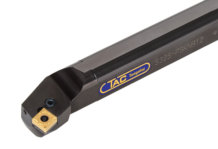 Picture of Tungaloy S32S-PSKNR12 Boring Bar Square Insert Neg,K style, 75deg Approach , Steel Round 1.259 Shank