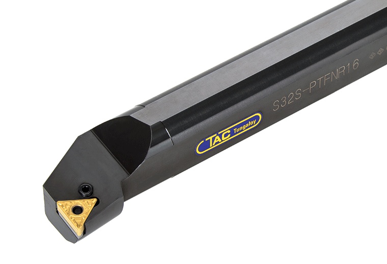 Picture of Tungaloy S32S-PTFINEL16 Boring Bar Triangle Insert Neg,F style, 91deg Approach , Steel Round 1.259 Shank