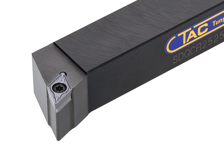 Picture of Tungaloy SDQCR2525M11 Stick Tool 55.0° Insert Posi,Q/H style, 45deg Approach , Steel Square 0.984 Shank