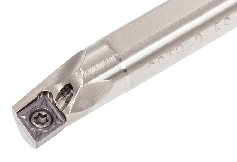 Picture of Tungaloy A06-SCLCL2-D08 Boring Bar 80.0° Insert Posi,L style, 95deg Approach , Steel Round 0.375 Shank