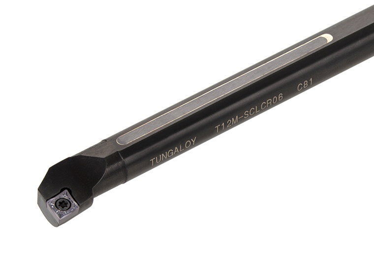 Picture of Tungaloy T16Q-SCLCR09 Boring Bar 80.0° Insert Posi,L style, 95deg Approach , Steel Round 0.629 Shank