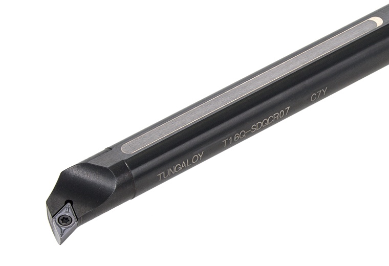 Picture of Tungaloy T20R-SDQCL11C Boring Bar 55.0° Insert Posi,Q style,107.5deg Approach , Steel Round 0.787 Shank