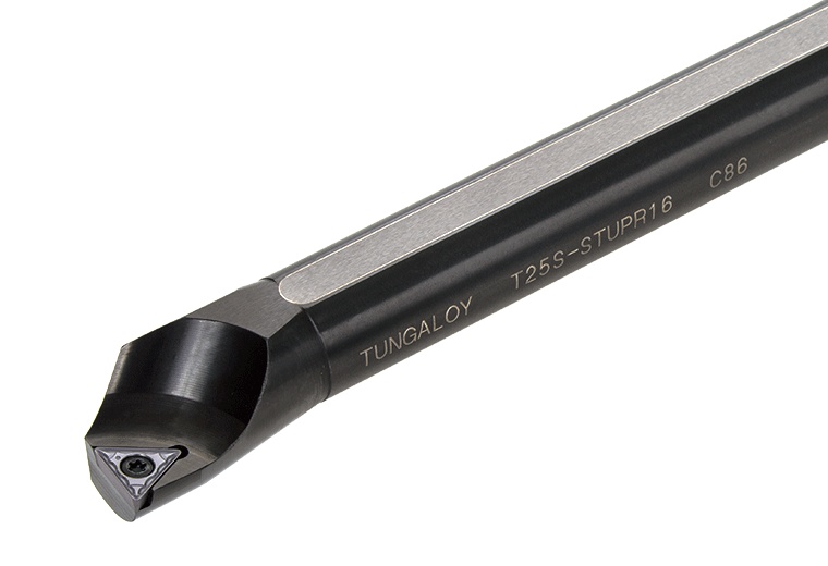 Picture of Tungaloy T25S-STUPL16 Boring Bar Triangle Insert Posi,U style, 95deg Approach , Steel Round 0.984 Shank