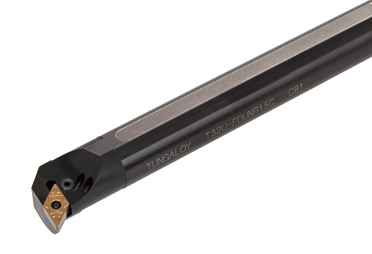 Show details for Tungaloy T50W-PDUNR15C Boring Bar 55.0° Insert Neg,U style, 93deg Approach , Steel Round 1.968 Shank Picture of Tungaloy T50W-PDUNR15C Boring Bar 55.0° Insert Neg,U style, 93deg Approach , Steel Round 1.968 Shank