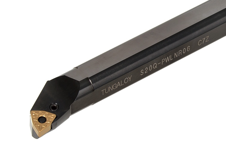 Picture of Tungaloy S16M-PWLNR06 Boring Bar Trigon Insert Neg,L style, 95deg Approach , Steel Round 0.629 Shank