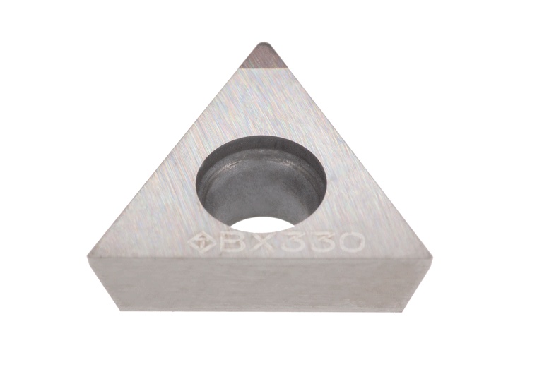 Picture of Q-TPMW2.521 BX330 Tungaloy Q-TPMW 2.521 BX330 60.0° Positive CBN 0.0160 0.41mm Radius Finishing