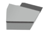 Picture of Tungaloy YDEN2405PDFR-D DX140 Milling Insert Rectangle PCD