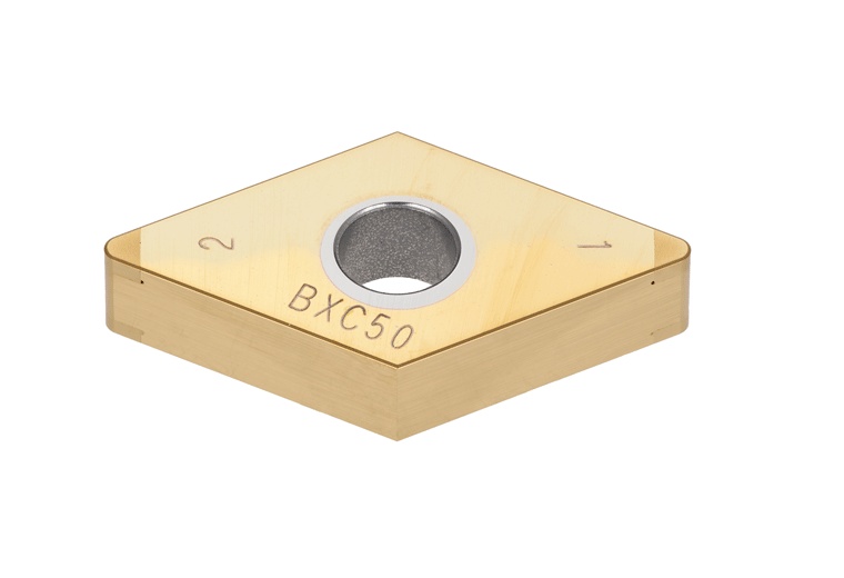 Picture of 4QP-DNGA432 BXC50 Tungaloy 4QP-DNGA150408 BXC50 55.0° Negative CBN 0.0310 0.79mm Radius Roughing, Semi Finishing