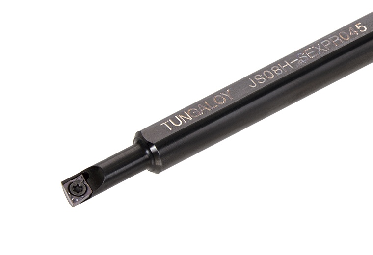 Picture of Tungaloy JS08H-SEXPR045 Boring Bar 75.0° Insert Posi,X style, 100deg Approach , Steel Round 0.315 Shank