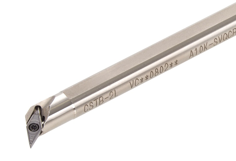 Picture of Tungaloy E10M-SVQCL08-D135 Boring Bar 35.0° Insert Posi,Q style, 117.5deg Approac , Steel Round 0.393 Shank