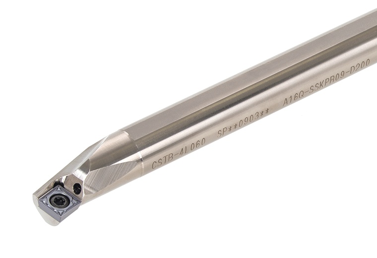 Picture of Tungaloy A20R-SSKPR09-D240 Boring Bar Square Insert Posi,K style, 75deg Approach , Steel Round 0.787 Shank