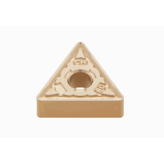 Picture of TNMG432 CH T5105 Tungaloy TNMG220408 CH T5105 Triangle Negative Carbide 0.0310 0.79mm Radius Roughing, Semi Finishing