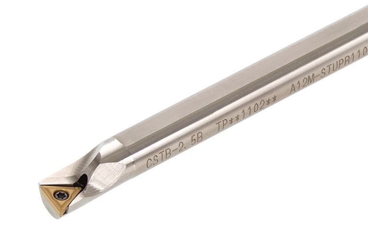 Picture of Tungaloy A10-STUPR2.5-D14 Boring Bar Triangle Insert Posi,U style, 95deg Approach , Steel Round 0.625 Shank