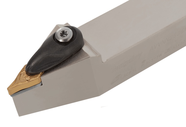 Picture of Tungaloy AVVNN2020K16-A Stick Tool 35.0° Insert Neg,V style, 72.5deg Approach , Steel Square 0.787 Shank