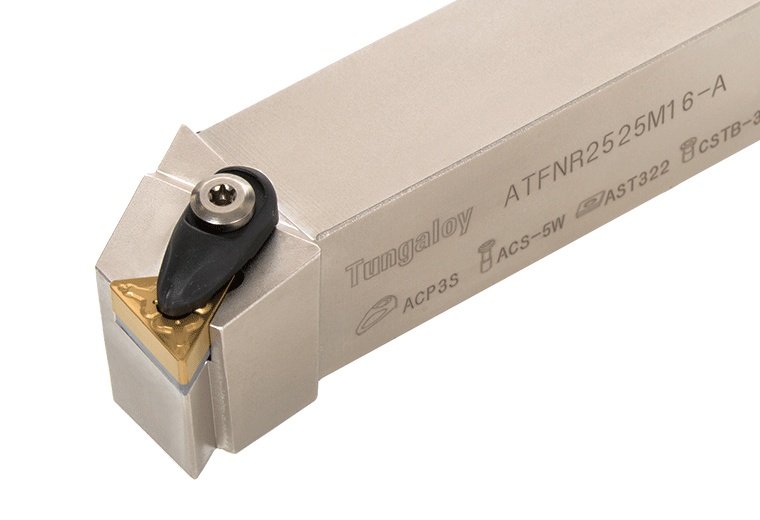 Picture of Tungaloy ATFineR2525M16-A Stick Tool Triangle Insert Neg,F style, 91deg Approach , Steel Square 0.984 Shank