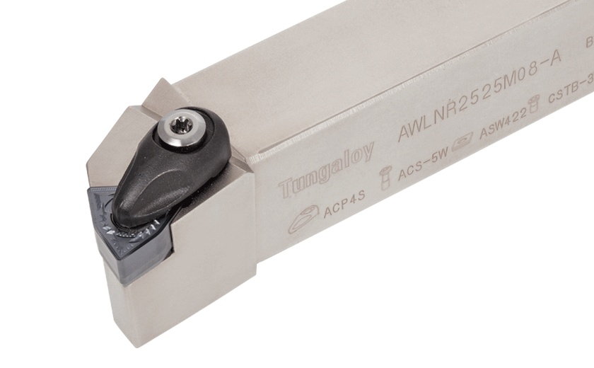 Picture of Tungaloy AWLNL2525M08-A Stick Tool Trigon Insert Neg,L style, 95deg Approach , Steel Square 0.984 Shank