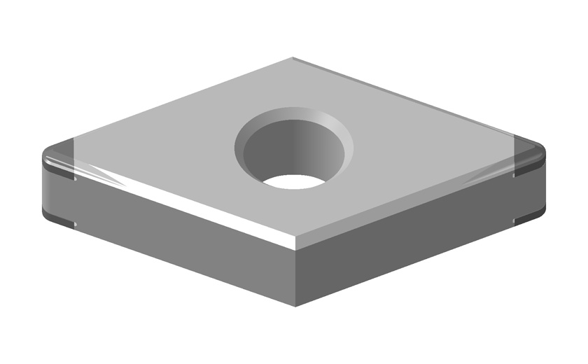 Picture of 4QP-DNGG433-HF BXA40 Tungaloy 4QP-DNGG150415 HF BXA40 55.0° Negative CBN 0.0470 1.19mm Radius Roughing