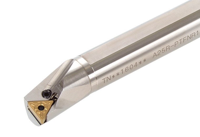 Picture of Tungaloy A25R-PTFINER16-D320 Boring Bar Triangle Insert Neg,F style, 91deg Approach , Steel Round 0.984 Shank