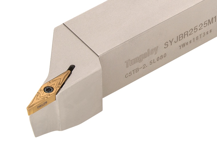 Picture of Tungaloy SYJBR2020K16 Stick Tool 25.0° Insert Posi,J style, 93deg Approach , Steel Square 0.787 Shank