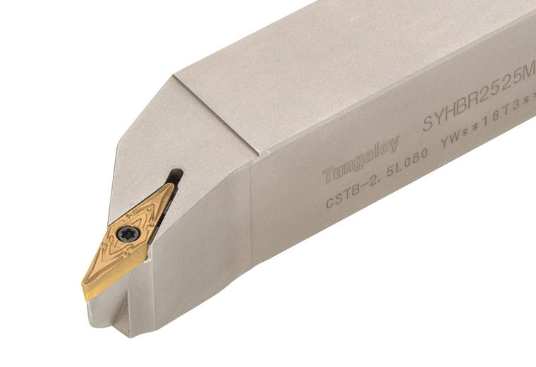 Picture of Tungaloy SYHBR163 Stick Tool 25.0° Insert Posi,H style, 100deg Approach , Steel Square 1.000 Shank
