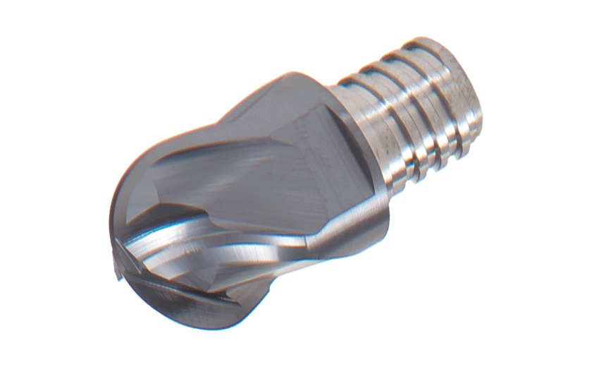 Picture of Tungaloy VBD200L15.0-BG-04S12 AH725 Dia 20mm SH T12 LOC 0.5906 OAL1.0039End Mill,Replacable Head Standard Flute Standard Helix Carbide TiAlN Single End Ball NoseBall TUNG MEISTER