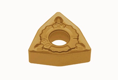 Picture of WNMG432 SM AH725 Tungaloy WNMG080408 SM AH725 Trigon Negative Carbide 0.0310 0.79mm Radius Roughing, Semi Finishing