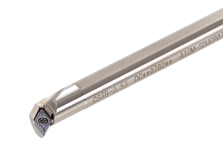 Picture of Tungaloy E12-SDUCL3-D16 Boring Bar 55.0° Insert Posi,U style, 93deg Approach , Steel Round 0.750 Shank