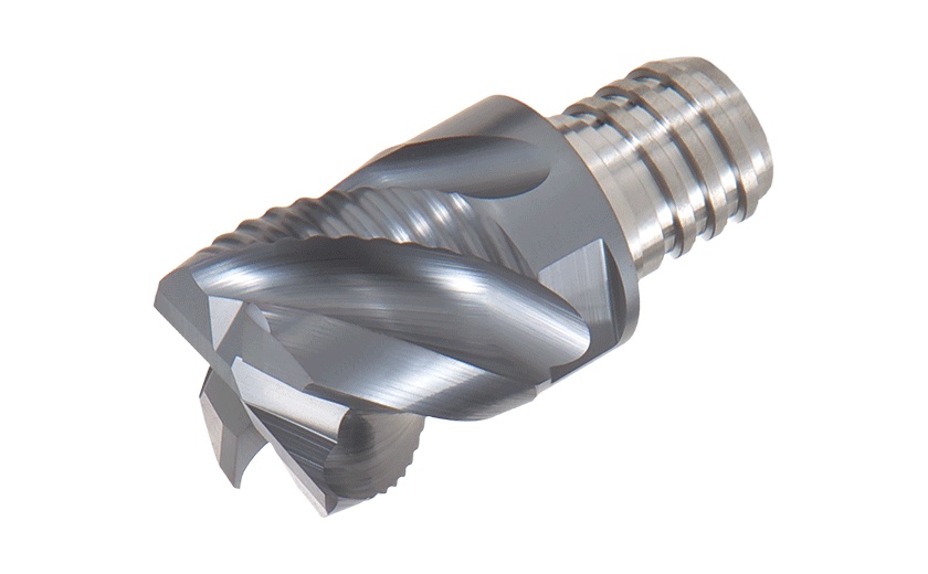 Picture of Tungaloy VEE075L62C024CU04S12 AH725 Dia 3/4 SH T15 LOC 0.6250 OAL1.00End Mill,Replacable Head Carbide TiAlN Single End 45.0° Chamfer TUNG MEISTER