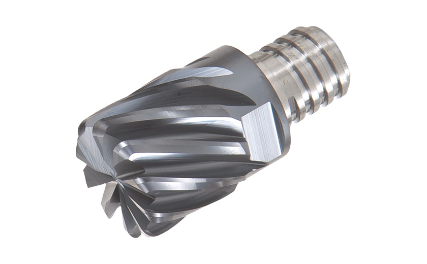 Picture of Tungaloy VED062L47R062-U08S10 AH725 Dia 5/8 SH T12 LOC 0.4700 OAL0.8100End Mill,Replacable Head Standard Flute Standard Helix Carbide TiAlN Single End Corner Radius0.0620 1.57mm TUNG MEISTER