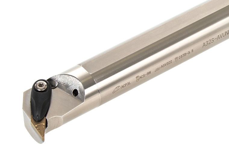 Picture of Tungaloy A20-AVUNR3-D25 Boring Bar 35.0° Insert Neg,U style, 93deg Approach , Steel Round 1.250 Shank