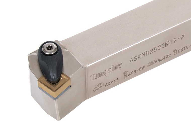 Picture of Tungaloy ASKNL124-A Stick Tool Square Insert Neg,K style, 75deg Approach , Steel Square 0.750 Shank