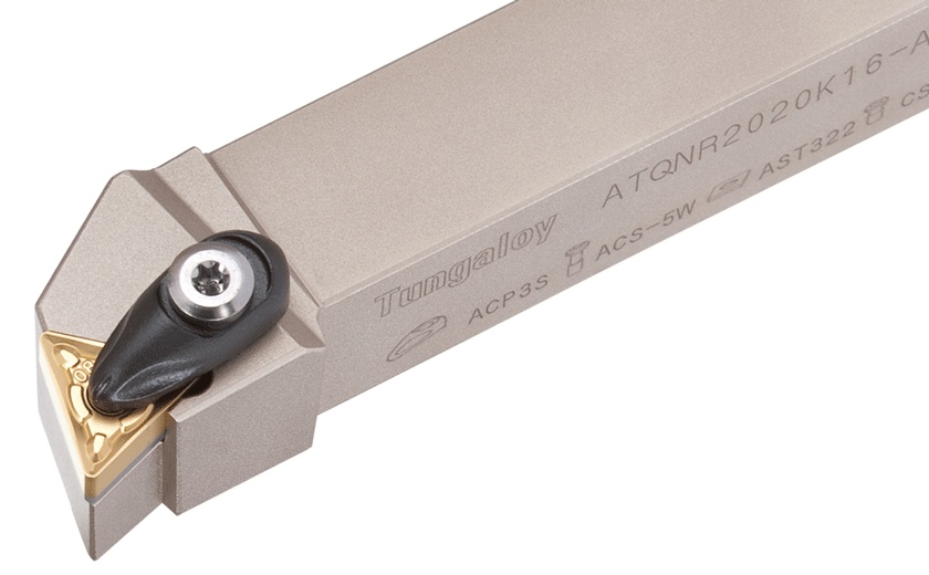 Picture of Tungaloy ATQNR163-A Stick Tool Triangle Insert Neg,Q/H style, 45deg Approach , Steel Square 1.000 Shank