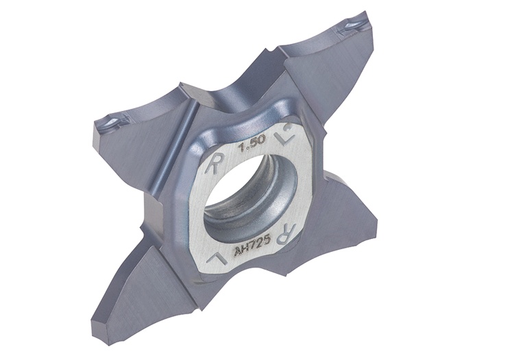 Picture of TCS27-100-15R AH725 Tungaloy 6883383 Cut Off,Grooving,Groove Turning Insert 0.0390 0.99mm Wide 0.0024 0.06mm Radius