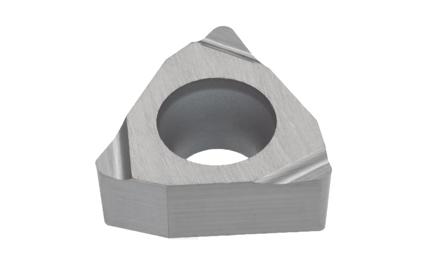 Picture of WBGT631 L-W11 NS9530 Tungaloy WBGT080204 L-W11 NS9530 Trigon Positive Cermet 0.0160 0.41mm Radius Finishing